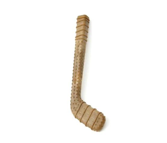 Powerbone Chewable Dog Toy, Nylon & Bamboo - Hockey Stick 12"