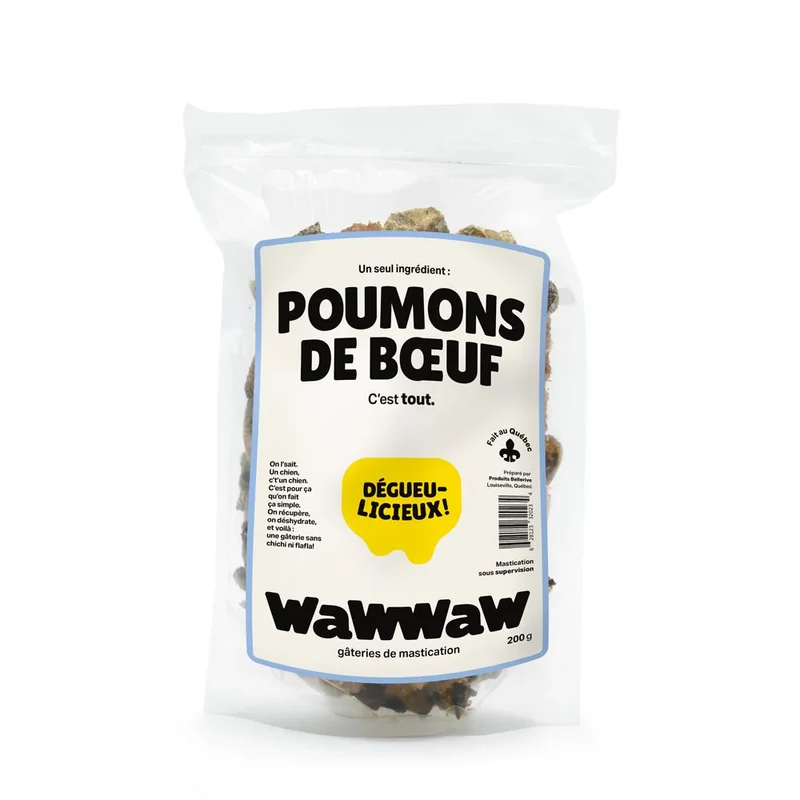 Morceaux de Poumons de Bœuf Séchés
