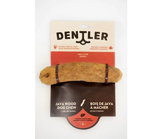 Dentler Java Wood Dog Chew - Smoked Maple Ham