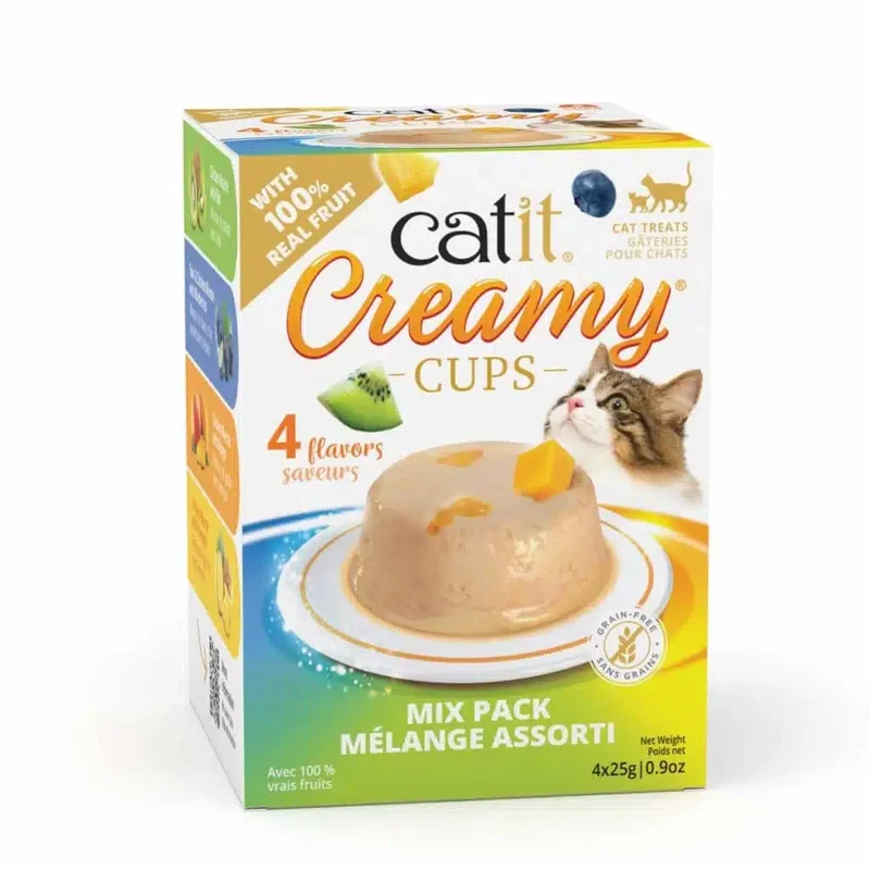 Assortiment de Mousses Creamy Cups pour Chats