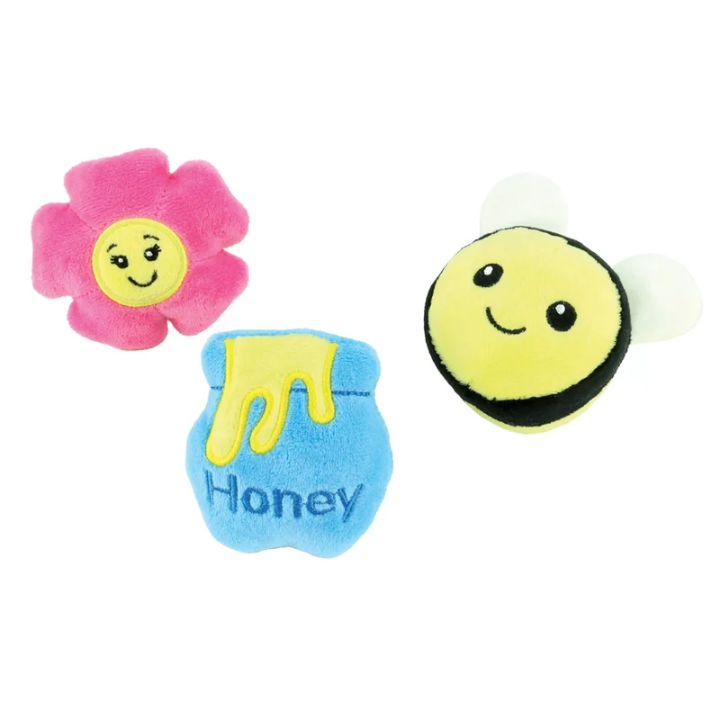 Combo de 3 Jouets Peluches Honey Bee