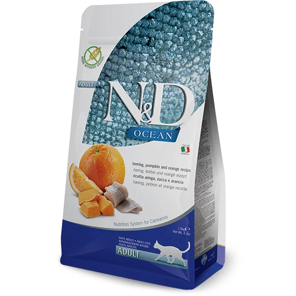 Farmina N&D Ocean - Herring & Pumpkin & Orange Cat Food