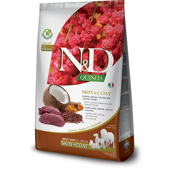 Farmina N&D Quinoa - Skin & Coat Venison - Dog Food 5.5lb