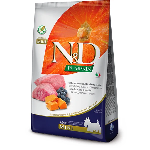 Farmina N&D Pumpkin - Adult Lamb & Blueberry - Mini Dog Food