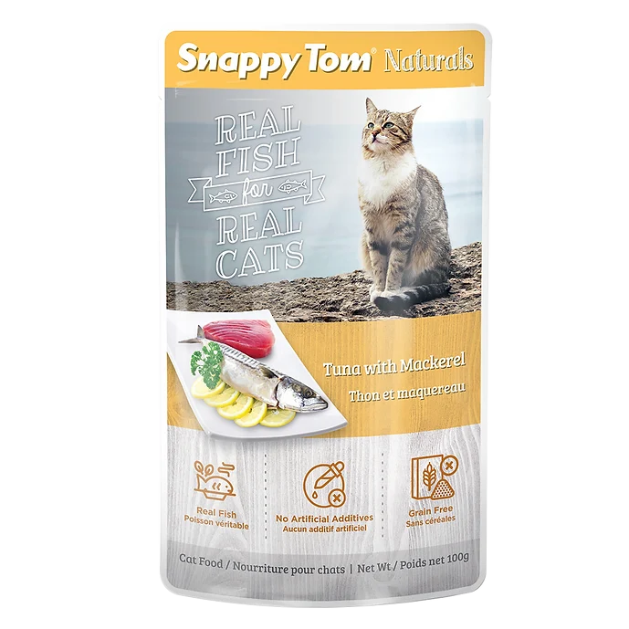 Snappy Tom - Naturals - Tuna & Mackerel Canned Cat Food (100g)