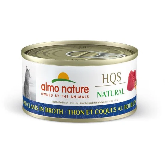 Almo Nature - HQS Natural - Tuna With Clams In Broth Canned Cat Food (70g)