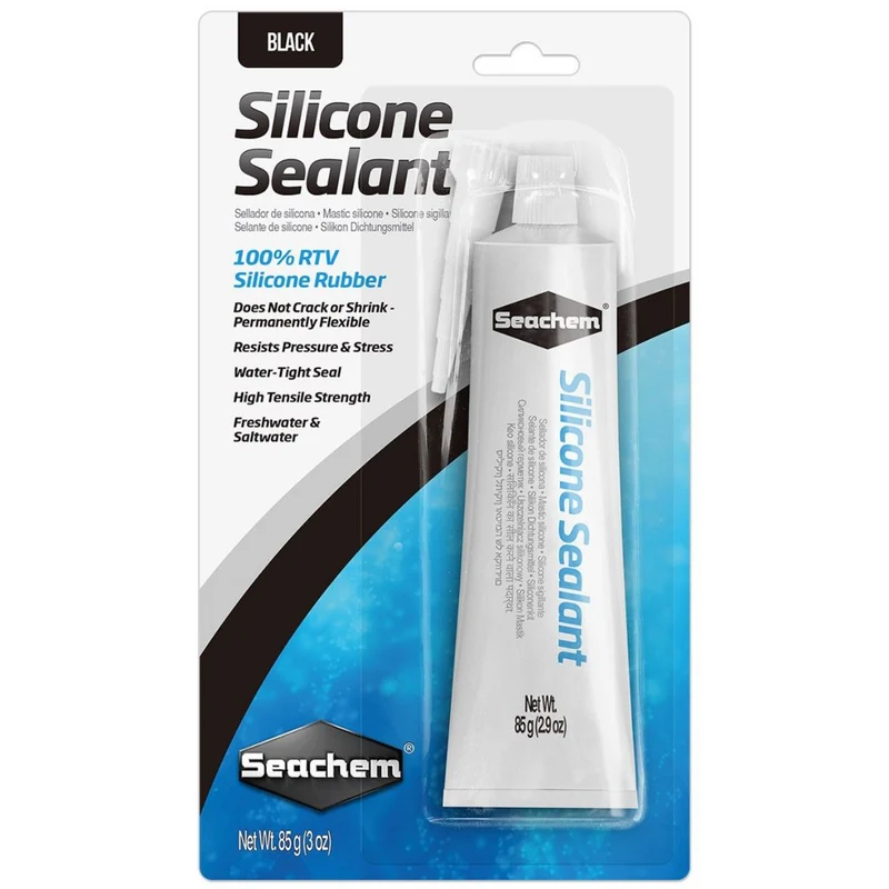 Seachem Silicone Sealant (3oz - Black or Clear)