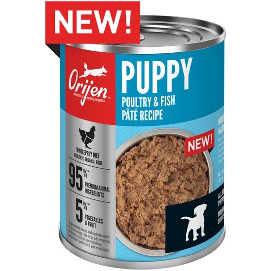 Orijen Puppy Poultry & Fish Pâté Recipe - Canned Dog Food (363g)