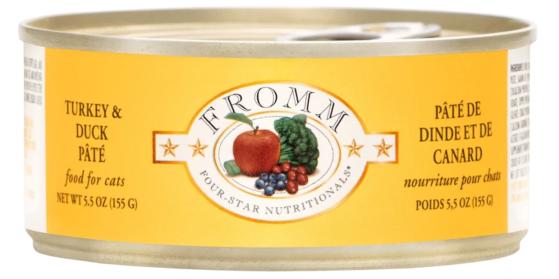 Fromm Four-Star - Chat Adulte Pâté de Dinde et Citrouille - Nourriture Humide pour Chats