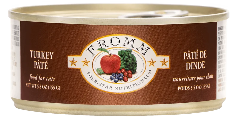 Fromm Gold - Chat Adulte Pâté de Poulet, Canard et Saumon - Nourriture Humide pour Chats