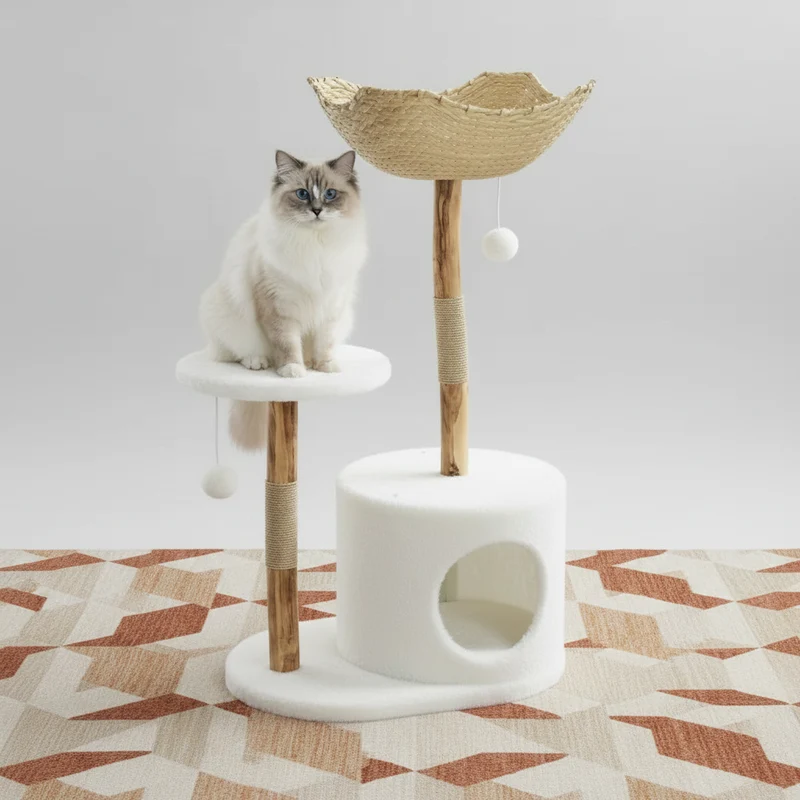 Arbre à Chat Design en Bois – CLASSY TREE
