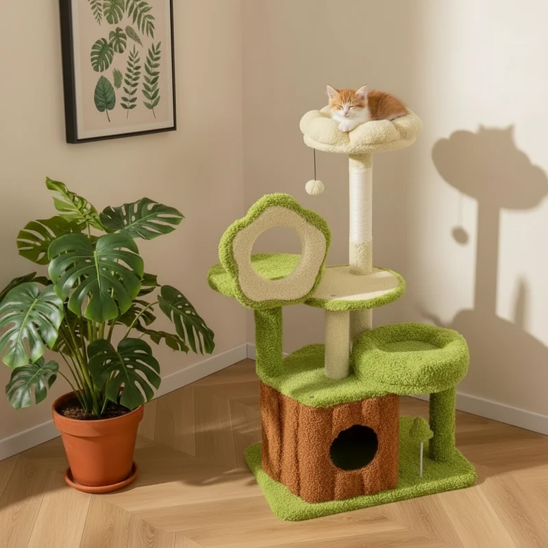 Arbre à Chat Petit – WOODEN HUT