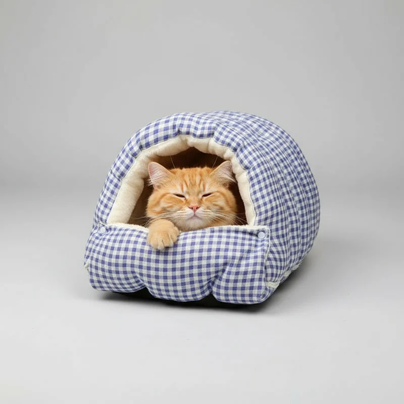 Lit pour Chat | Nid Semi-Fermé