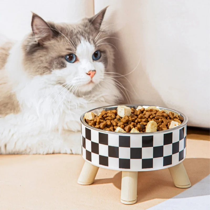 gamelle chat surélevée | POLKA FEED