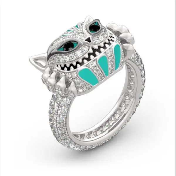 Bague de Chat du Cheshire (Argent)