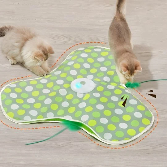 Jouet chat - Tapis interactif cache-cache