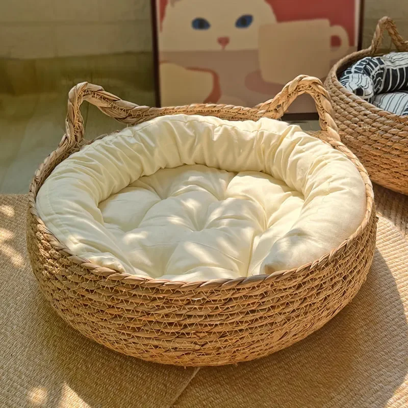 panier en osier pour chat | WICKER NEST