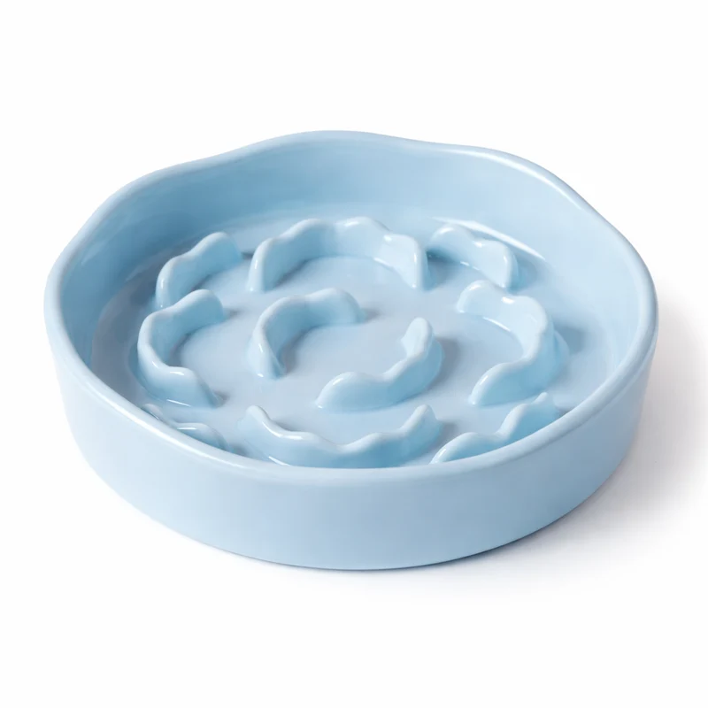 Gamelle pour chat en céramique avec reliefs internes 14,8 cm