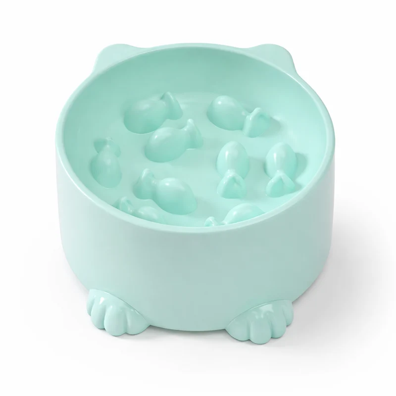 Gamelle de nourriture lente pour chat en plastique 12,5 cm