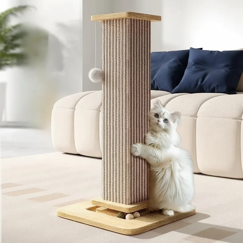 Griffoir pour chat colonne vertical – Sisal & jute