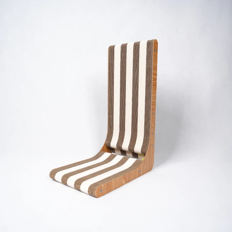 Griffoir pour chat vertical en bois – Double couche résistant