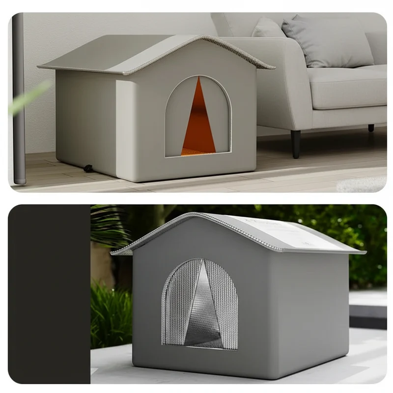 Maison pour chat imperméable & pliable – Grotte intérieur/extérieur