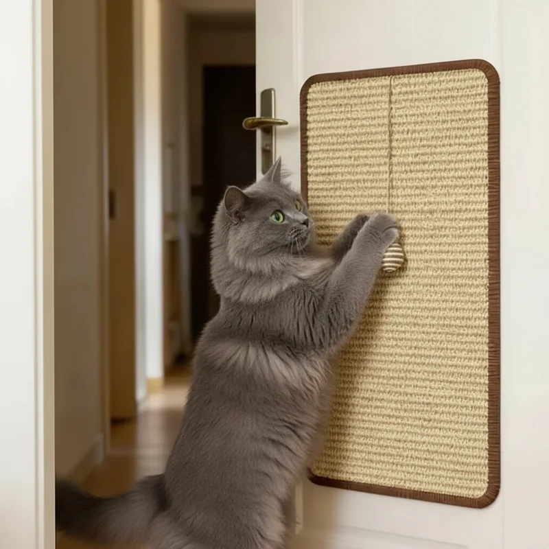 Griffoir pour chat sur pied en sisal – Protège canapé & meubles