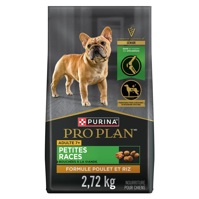 Nourriture pour Chiens Séniors de Petites Races au Poulet & Bouchées à la Viande