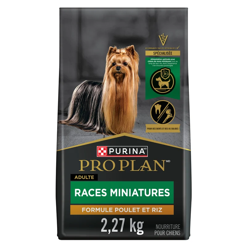 Nourriture au Poulet & Riz pour Chiens Adultes de Races Miniatures