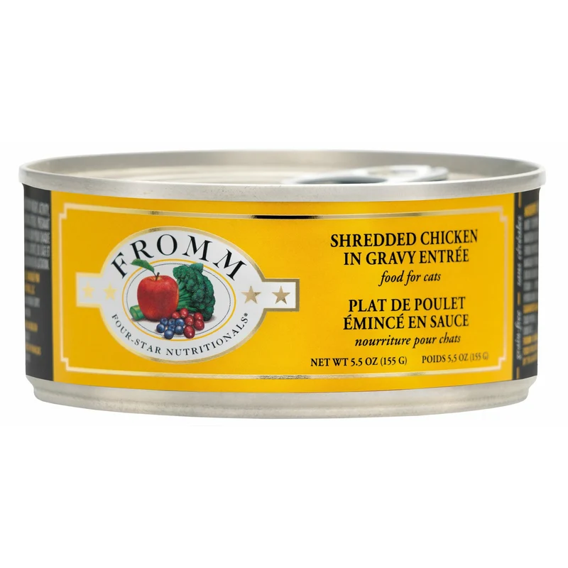 Fromm Four-Star Shredded Chicken in Gravy Entrée - Canned Cat Food