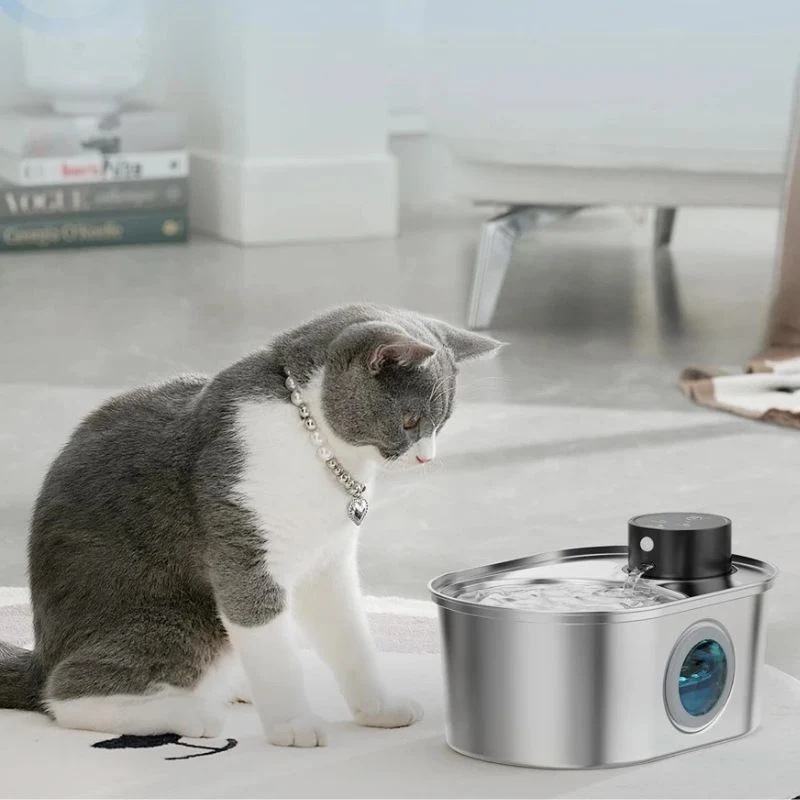 FONTAINE À EAU POUR CHAT - AUTOMATIQUE AVEC CAPTEUR (3,2L)