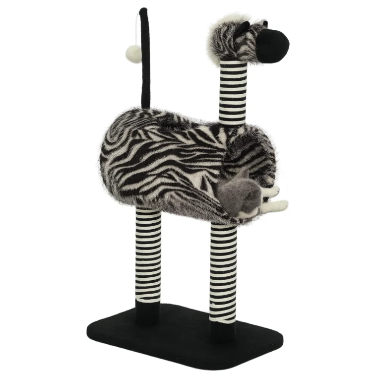 Arbre à chat avec tunnel et poteaux sisal – 93 cm