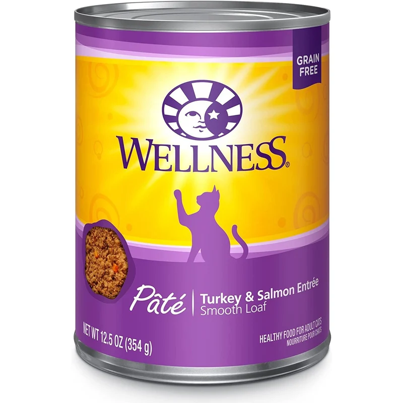 Wellness - Pâté Turkey & Salmon Dinner Wet Canned Cat Food (12.5oz)