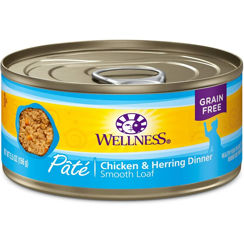 Wellness - Pâté Chicken & Herring Dinner Wet Canned Cat Food (5.5oz)