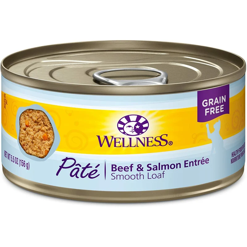 Wellness - Pâté Beef & Salmon Entrée Wet Canned Cat Food (5.5oz)