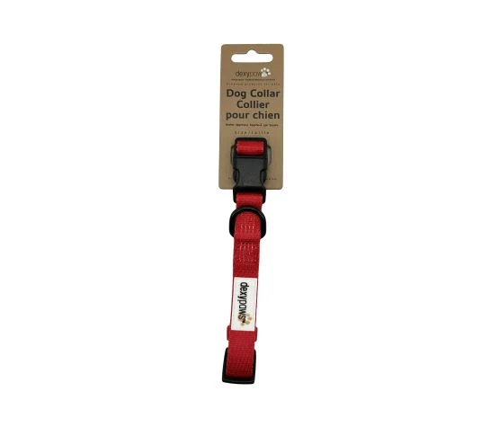 Dexypaws Collier En Polyester Pour Chien, Rouge Baies De Goji