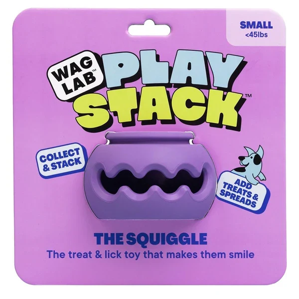 Waglab - Jouet - Chien - Le Squiggle - Mauve - interactif