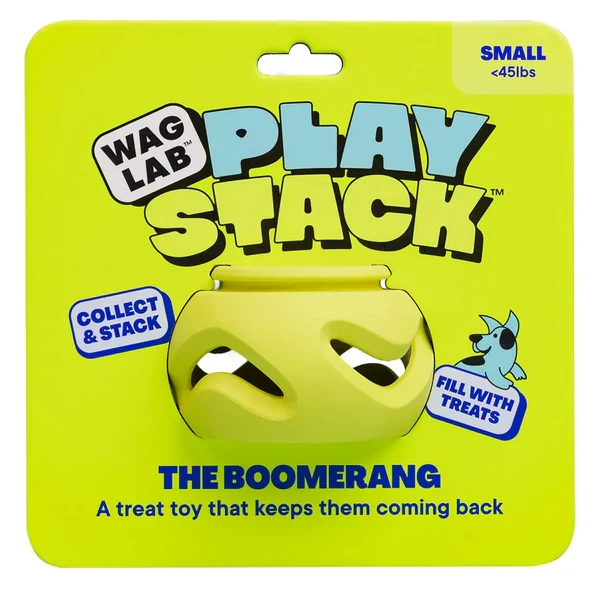 Waglab - Jouet - Chien - Le Boomerang - Vert