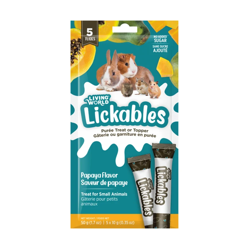 Living World - Lapin - Lickables papaye - 5X10g