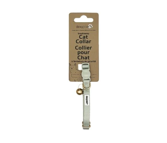 Dexypaws Collier En Polyester Pour Chat, Vert Sauge