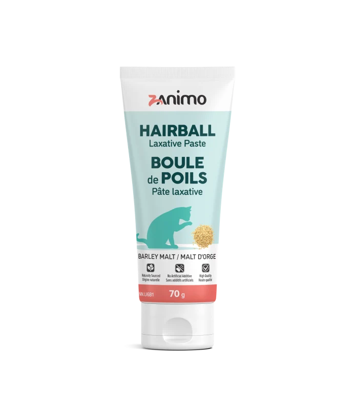 Zanimo - Boule de Poils - Pâte Laxative - Chat - Naturelle - 70g