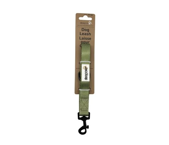 Dexypaws Laisse En Polyester Pour Chien, Vert Matcha 5'