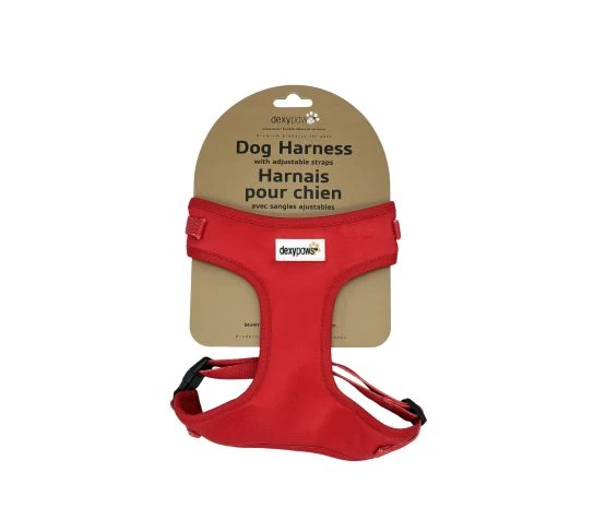 Dexypaws Harnais En Néoprène Pour Chien, Rouge Baies De Goji