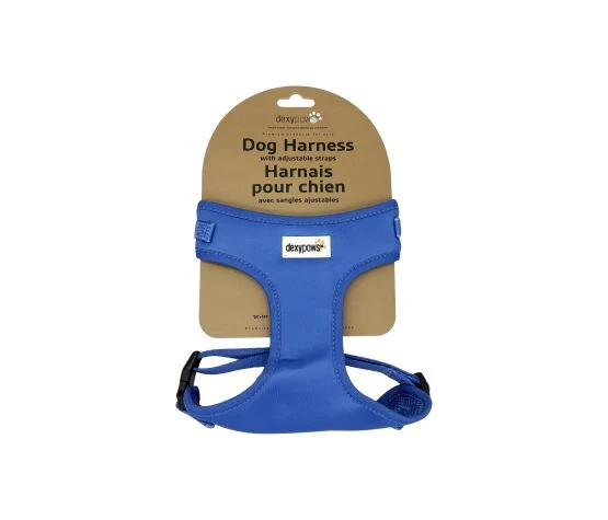 Dexypaws Harnais En Néoprène Pour Chien, Bleu Cobalt