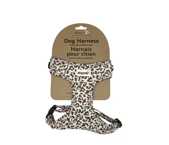 Dexypaws Harnais En Néoprène Pour Chien, Motifs Léopard