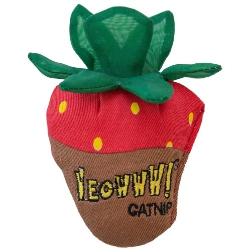 Ducky World Jouet d'herbe à chat YEOWWW! - Fraise au chocolat