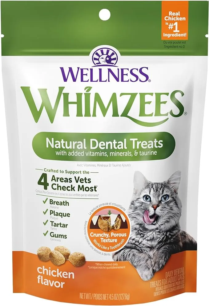 Whimzees - Gâterie - Dentaire - Poulet - 2oz - Chat