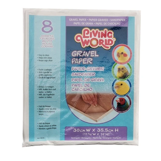 Living World Gravel Paper 8-pack 30 cm x 35.5 cm, Small