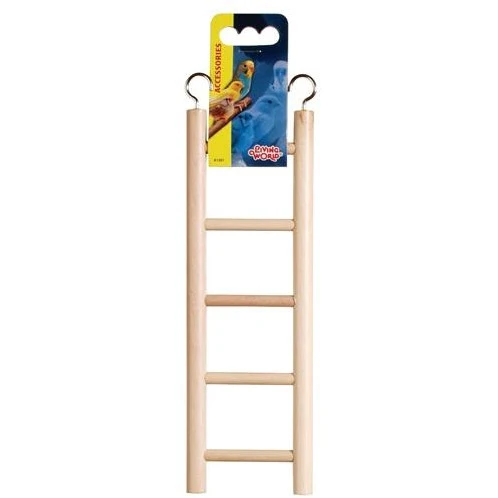 Living World Wooden Bird Ladder 5 Steps 25 cm (5.5") Long