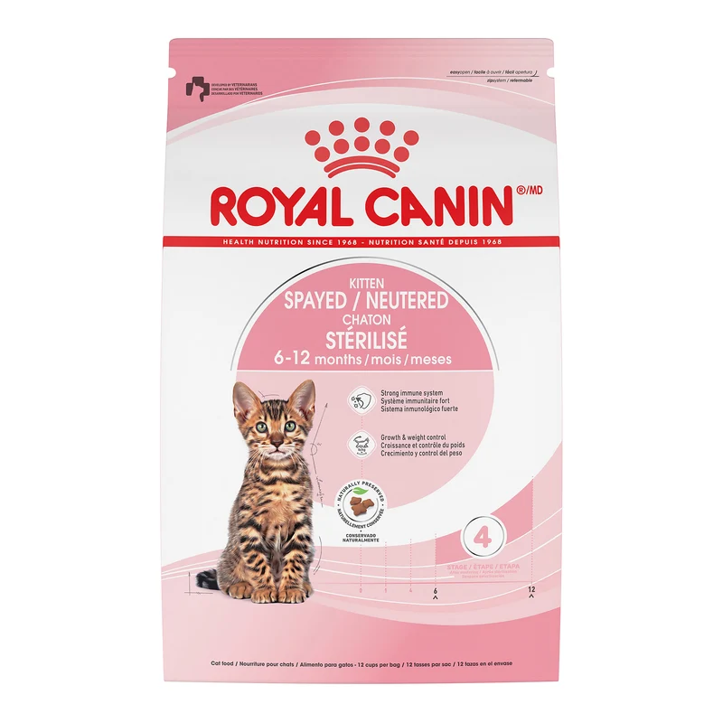 Royal Canin Kitten Spayed Neutered Cat Food (2.5lbs)